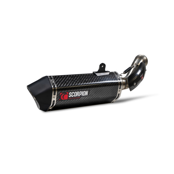 Scorpion Exhaust KTM 890 Duke / 890 Duke R 2020 - 2023 Serket Parallel Slip-on Carbon Fibre Sleeve